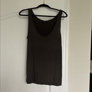 Express Black Ribbed Sleeveless Tank Top